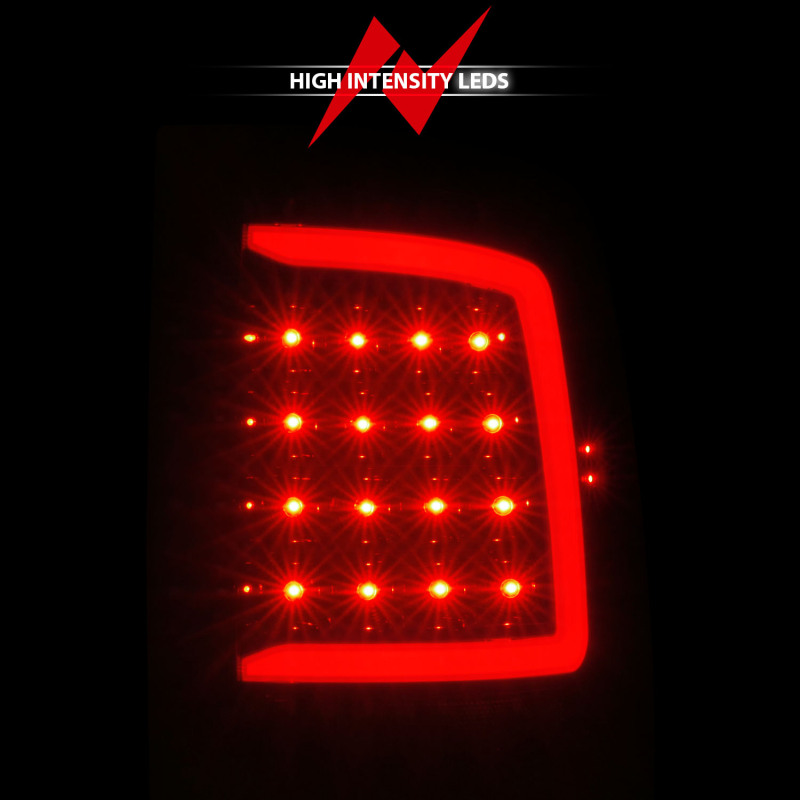 ANZO 09-18 Dodge Ram 1500 Full LED Taillights w/ Sequential Black Housing/Smoke Lens thumbnail 9