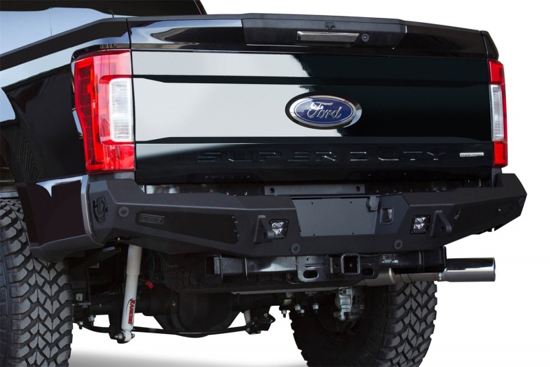 Addictive Desert Designs 17-18 Ford F-250 HoneyBadger Rear Bumper w/ Backup Sensor Cutouts thumbnail 5