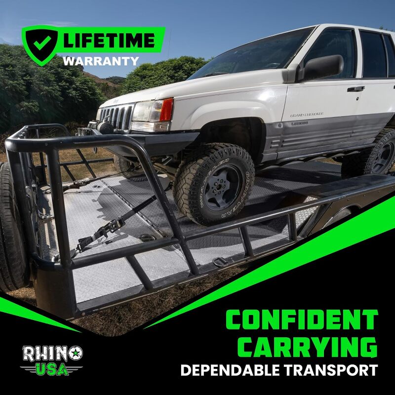 Rhino USA Heavy Duty Vehicle Tie Down Kit (Snap Hook) thumbnail 2