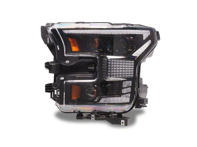 Raxiom 15-17 Ford F-150 XR Series LED Projector Headlights with DRL- Black Housing- Clear Lens thumbnail 4