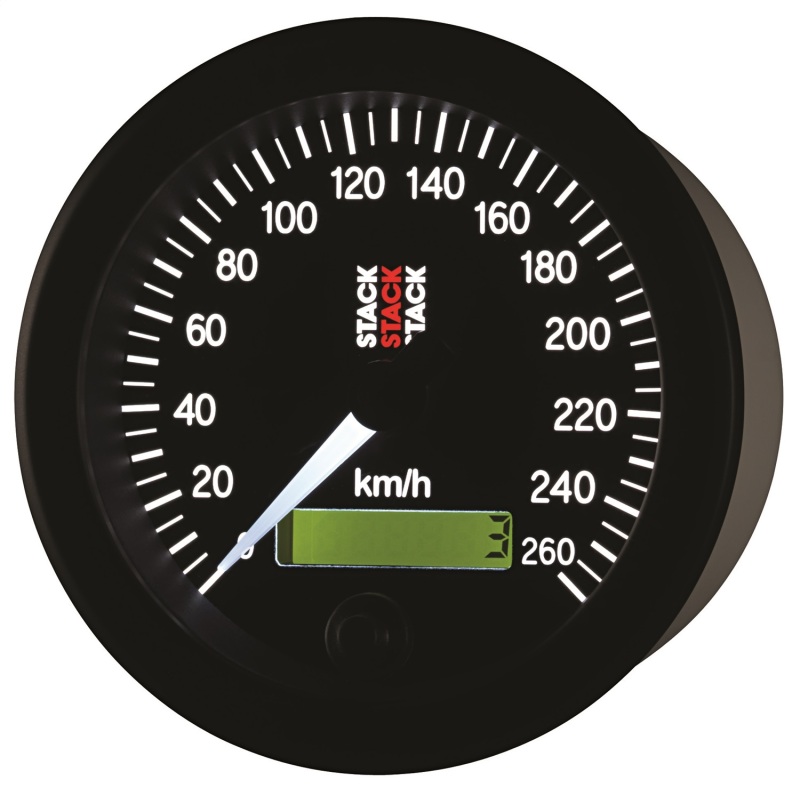 Autometer Stack 88mm 0-260 KM/H Electronic Speedometer - Black thumbnail 6