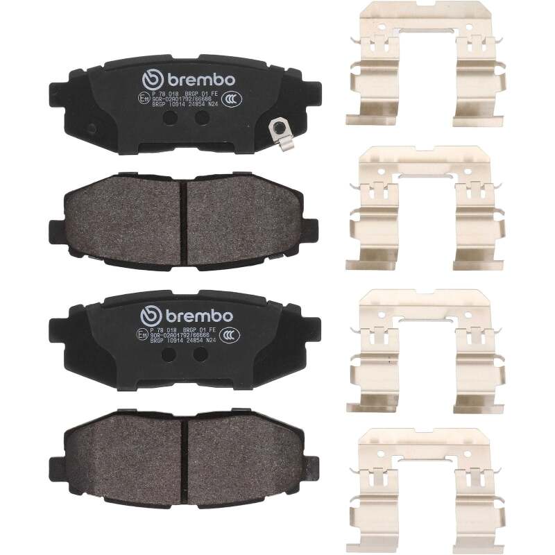Brembo OE 13-20 Subaru BRZ/14-18 Forester/10-14 Outback/22-24 Toyota GR86 Low-Met Brake Pad - Rear thumbnail 2