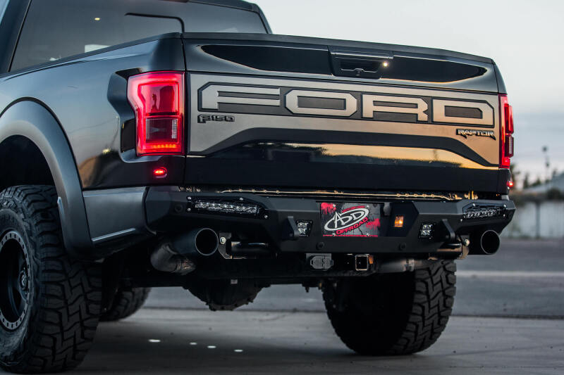 Addictive Desert Designs 17-18 Ford F-150 Raptor HoneyBadger Rear Bumper w/ 10in SR LED Mounts thumbnail 8