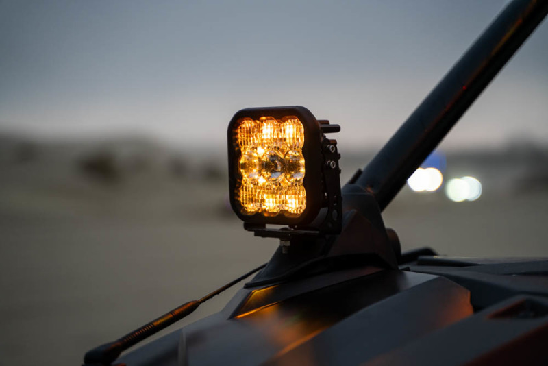 Diode Dynamics 20-Present Polaris RZR A-Pillar LED Pod Kit SS5 Pro - White Combo thumbnail 3