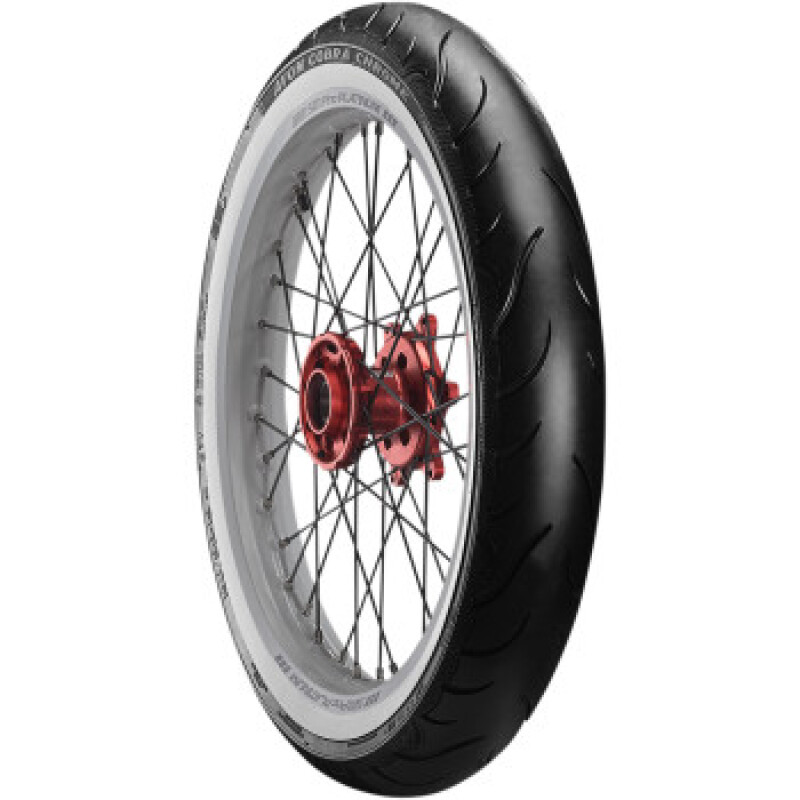 Avon Cobra Chrome AV92 White Sidewall Rear Tire - MU85B16 77H 1DK ++(AVAILABLE AFTER DEC 2026)++