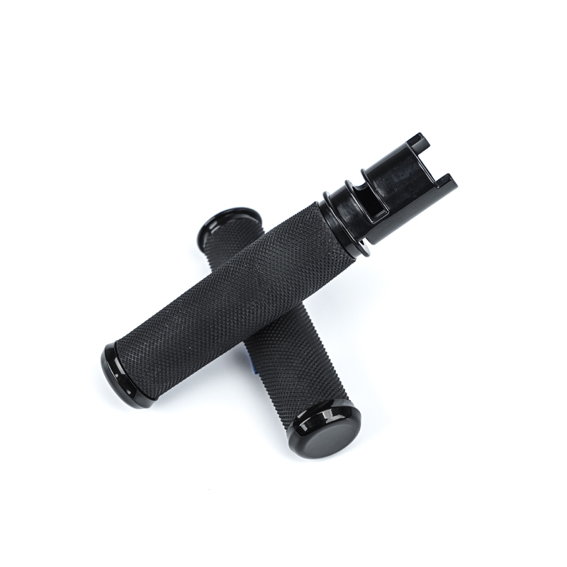 Bikers Choice Billet Aluminum Black Throttle-By-Wire Contour Grips thumbnail 2