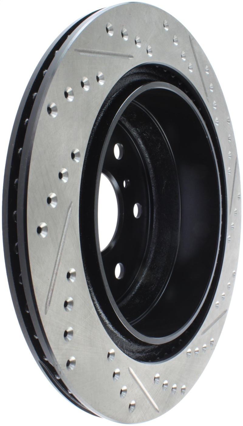 StopTech 05-10 GMC Sierra (w/ Rear Drum) / 07-09 GMC Yukon Rear Right Slotted & Drilled Rotor thumbnail 6