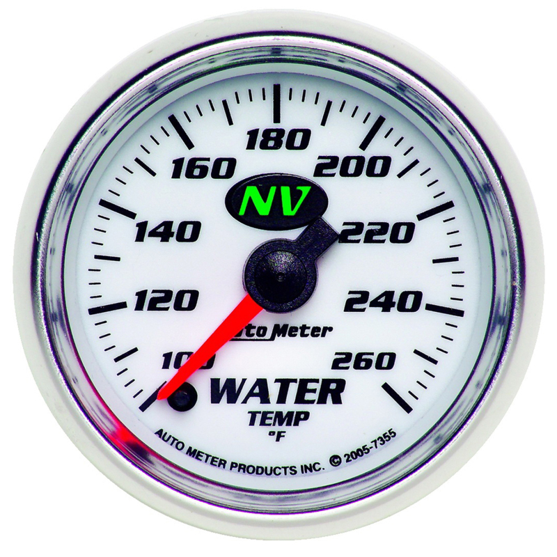 Autometer NV 2-1/16in 100-260 Deg F Stepper Motor Water Temp Gauge thumbnail 4