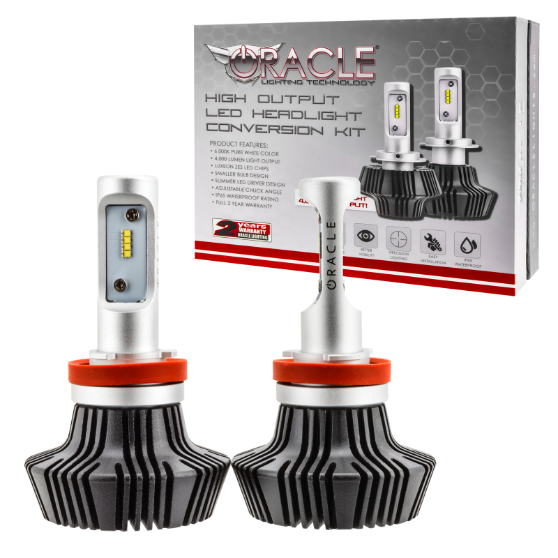 Oracle H8 4000 Lumen LED Headlight Bulbs (Pair) - 6000K thumbnail 2