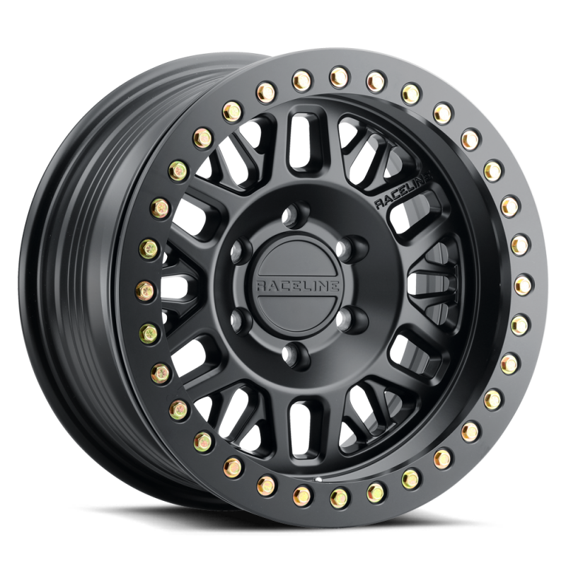 Raceline RT951B Ryno 17x9in / 6x139.7 BP / -12mm Offset / 106.1mm Bore - Satin Black Beadlock Wheel thumbnail 3
