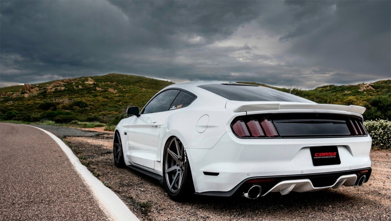 Corsa 2015-2017 Ford Mustang GT 5.0 3in Cat Back Exhaust Polish Dual Tips (Sport) thumbnail 4
