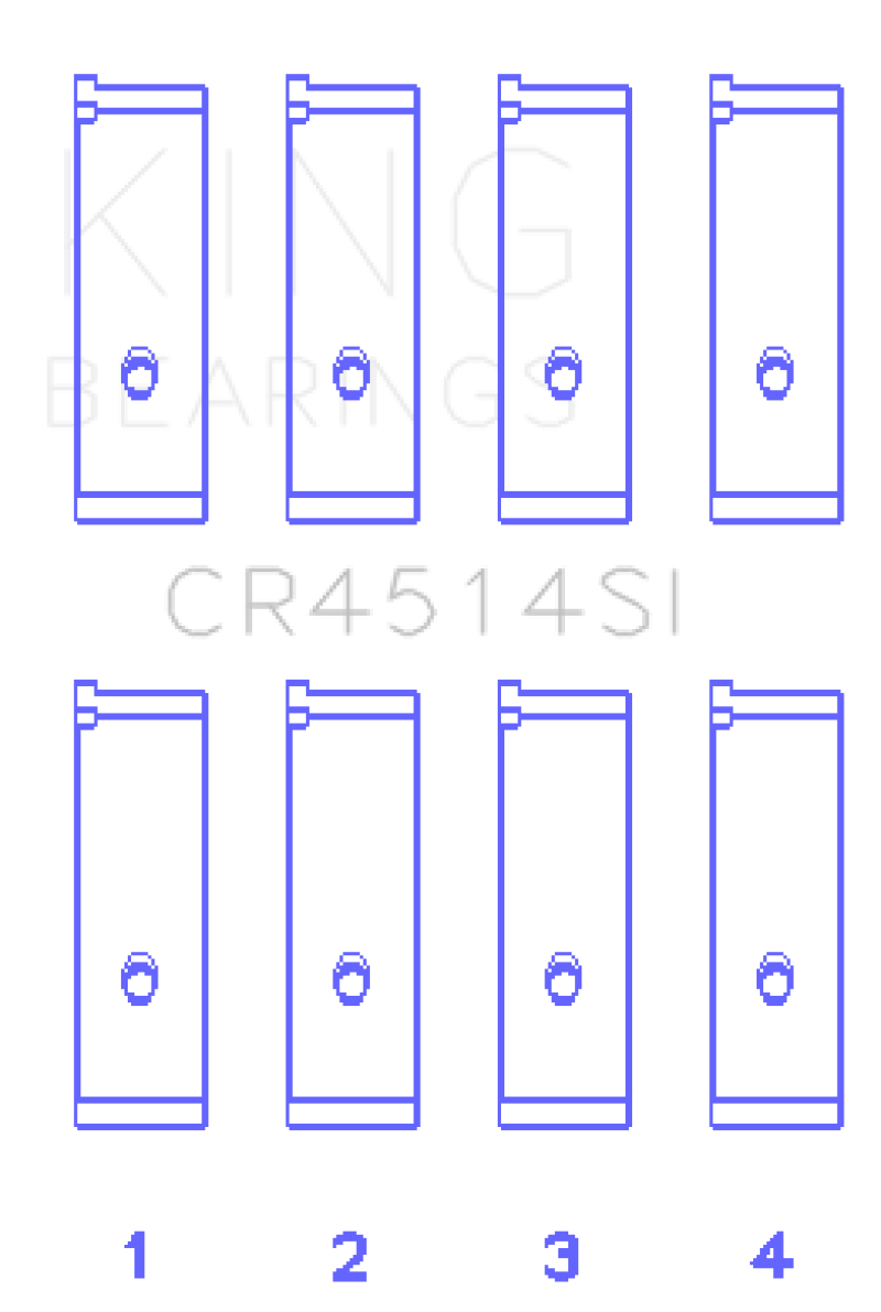 King Engine Bearings Toyota 1AZFE/2AZFE (Size 0.75) Rod Bearing Set thumbnail 2