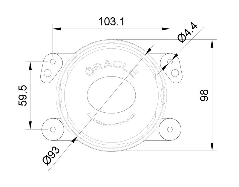 Oracle 100mm 15W Driving Beam LED Emitter - 6000K thumbnail 6