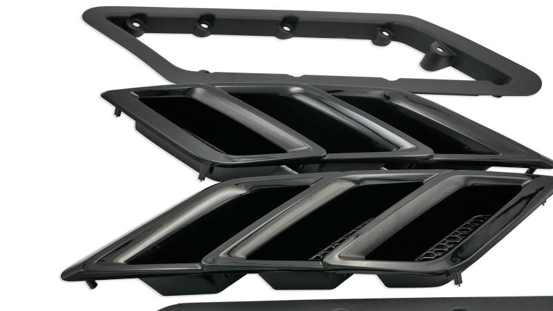 Roush 2015-2023 Roush Mustang Fender Vent Heat Extractors - Gloss Black thumbnail 7