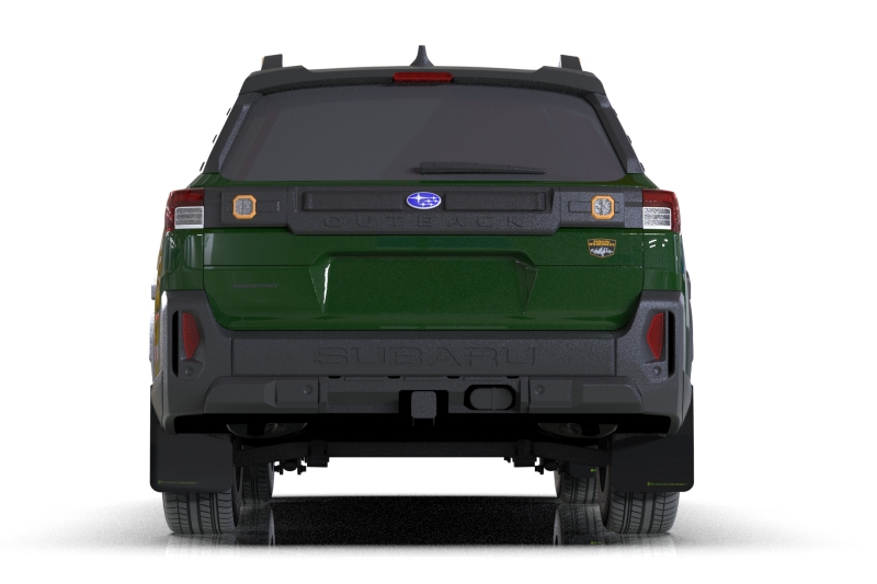Rally Armor 2026 Subaru Outback Black UR Mud Flap w/Green Logo thumbnail 2