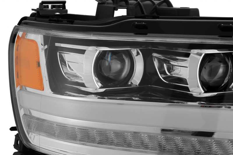 AlphaRex 19-20 Dodge Ram 1500 LUXX LED Proj Headlights Plank Chrome w/Activ Light/Seq Signal/DRL thumbnail 6
