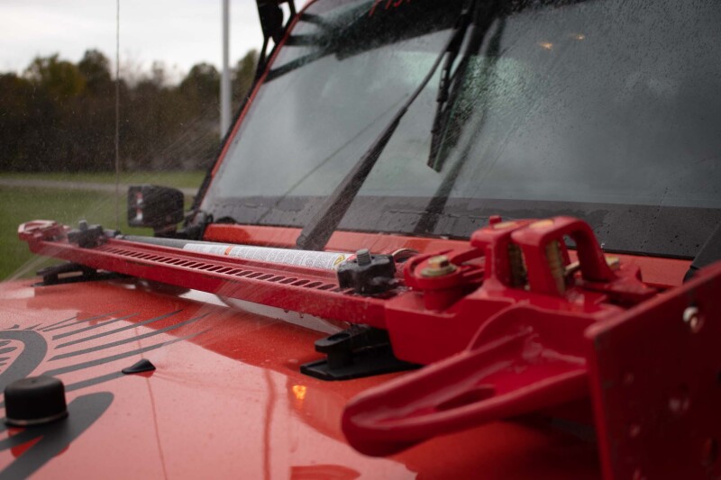 Fishbone Offroad Hood Mounted Hi-Lift Jack Mount JK/JL/JT thumbnail 4