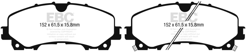 EBC S5 Brake Pad and Rotor Kit (1x ebcGD7631, 1x ebcDP43036R) thumbnail 9