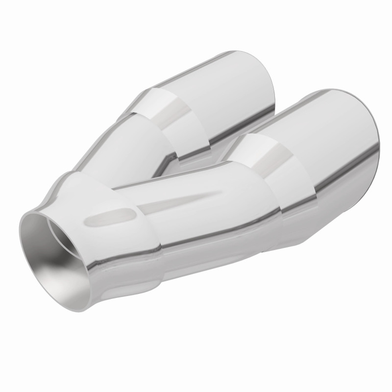 MagnaFlow Double Wall 3in Dual Round Polished Tip 2.25in Inlet thumbnail 7