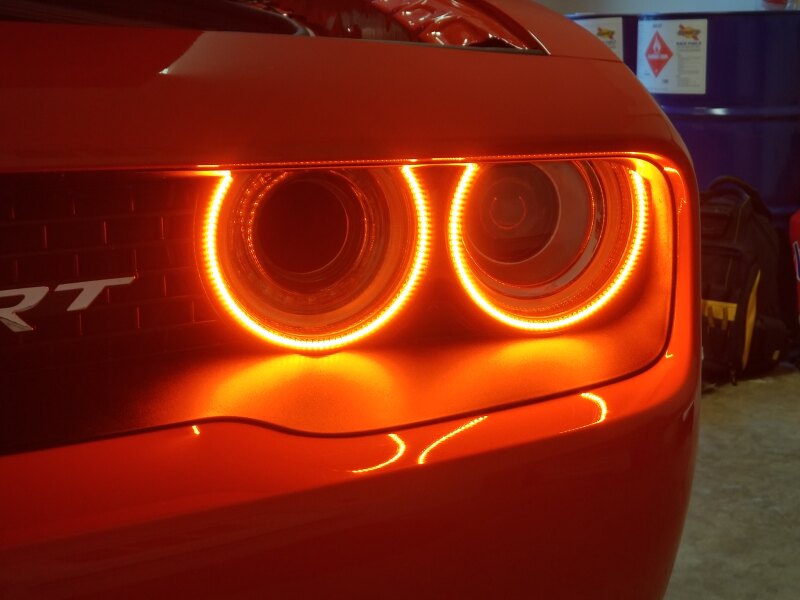 Oracle 15-23 Dodge Challenger Surface Mount Headlight Halo Kit - ColorSHIFT