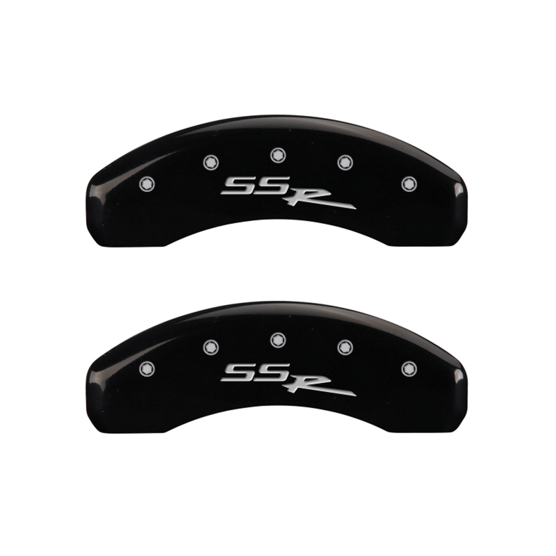 MGP 4 Caliper Covers Engraved Front & Rear SSR Black finish silver ch thumbnail 7