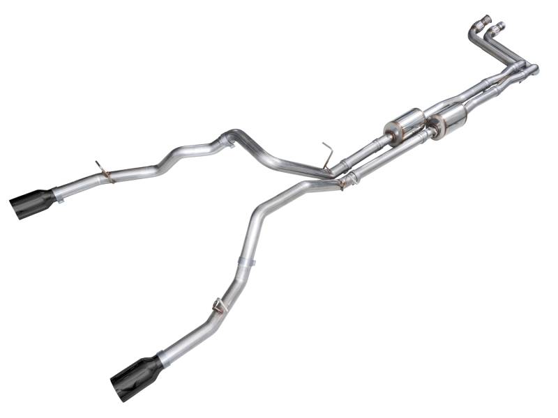 AWE Tuning 2025+ RAM 1500 3.0TT Rebel 0FG Cat-Back Exhaust w/ Diamond Black Tips