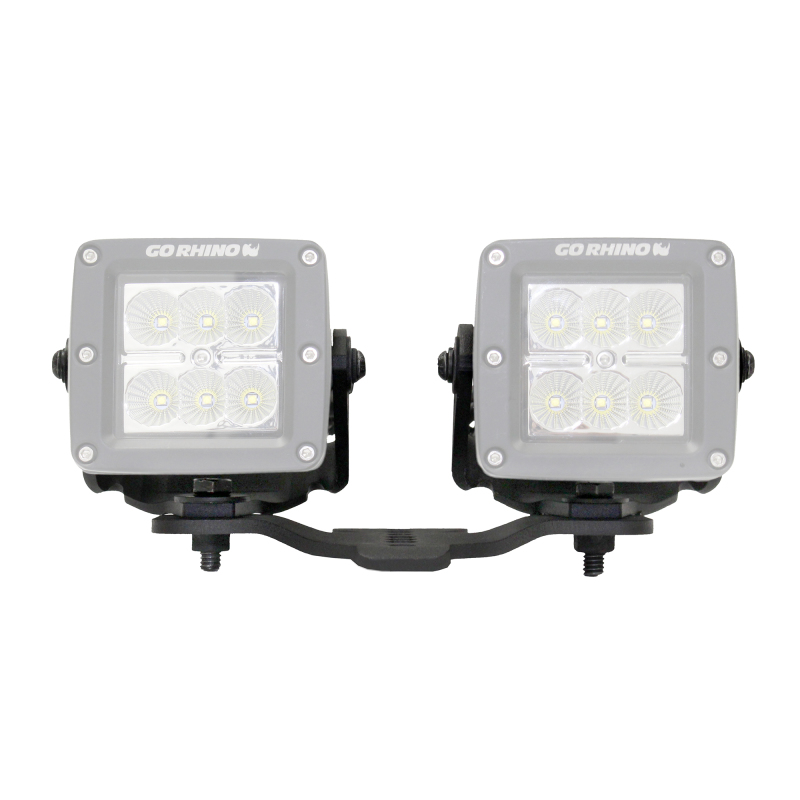 Go Rhino 18-20 Jeep Wrangler JL/JLU/Gladiator JT Light Mount - Two 3in Cubes thumbnail 6