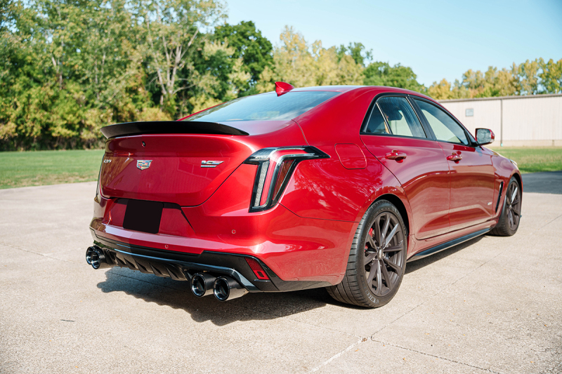 Corsa 22-25 Cadillac CT4 V Blackwing 3in Active Valve Axle-Back - 4.5in Carbon Fiber Black Tip thumbnail 2