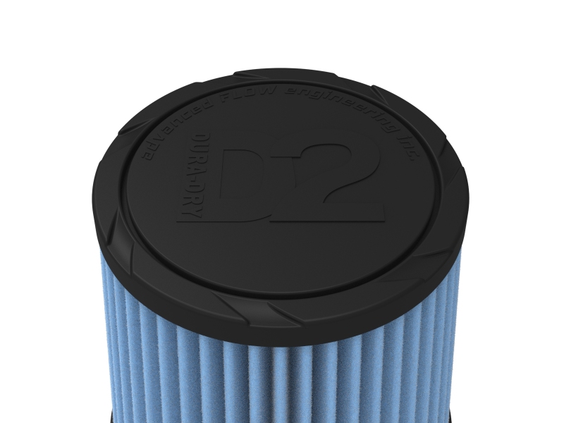 aFe POWER Universal Clamp-On Air Filter w/ D2 Dura-Dry Media - 3-1/2in F x 6in B x 4-3/4in T x 6in H thumbnail 2