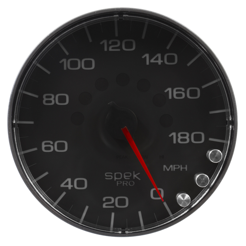 Autometer Spek-Pro Gauge Speedometer 5in 180 Mph Elec. Programmable Black/Black thumbnail 7