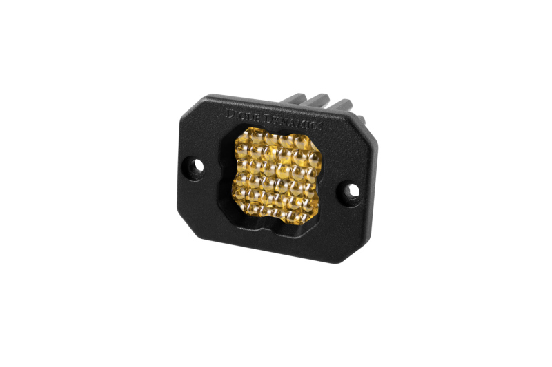Diode Dynamics Stage Series C1 LED Pod Pro - Yellow Flood Flush ABL Each thumbnail 2