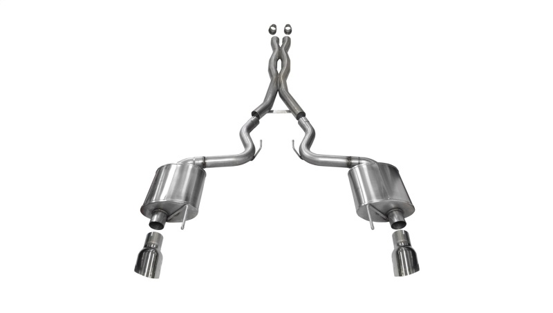 Corsa 2015-2017 Ford Mustang GT 5.0 3in Cat Back Exhaust Polish Dual Tips (Sport) thumbnail 2