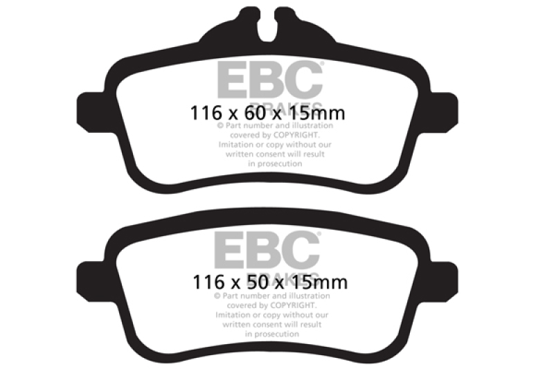 EBC 13-16 Mercedes-Benz GL63 AMG 5.5 Twin Turbo Bluestuff Rear Brake Pads thumbnail 5
