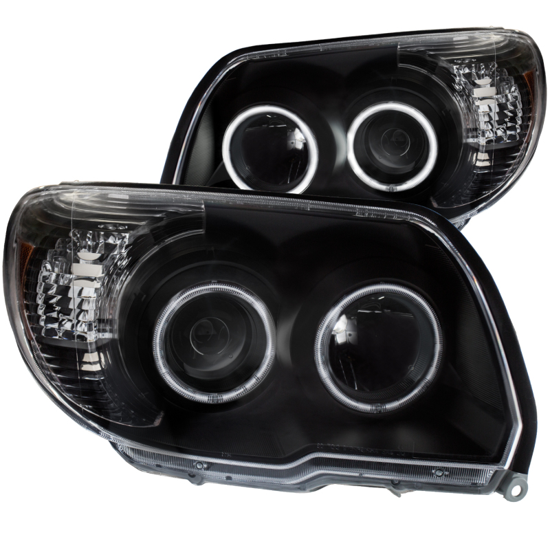 ANZO 2006-2009 Toyota 4Runner Projector Headlights w/ Halo Black thumbnail 4
