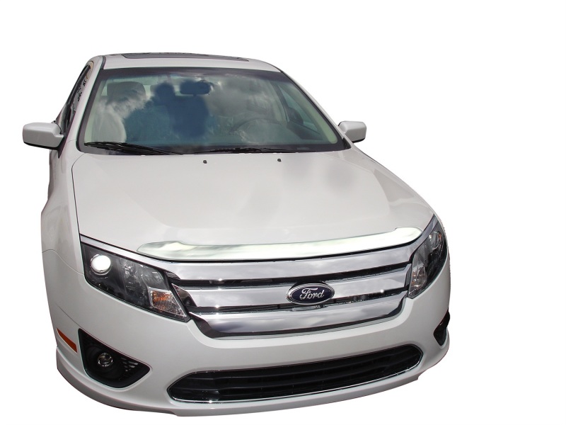 AVS 10-12 Ford Fusion Aeroskin Low Profile Hood Shield - Chrome thumbnail 2