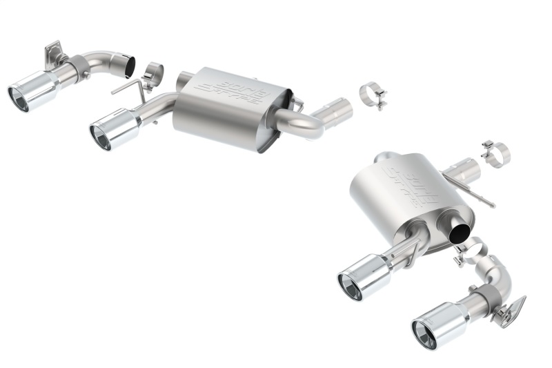 Borla 16 Chevy Camaro SS 6.2L w/ Dual NPP S-Type Quad RD RL Tips Dual Exit Rear Section Exhaust thumbnail 4