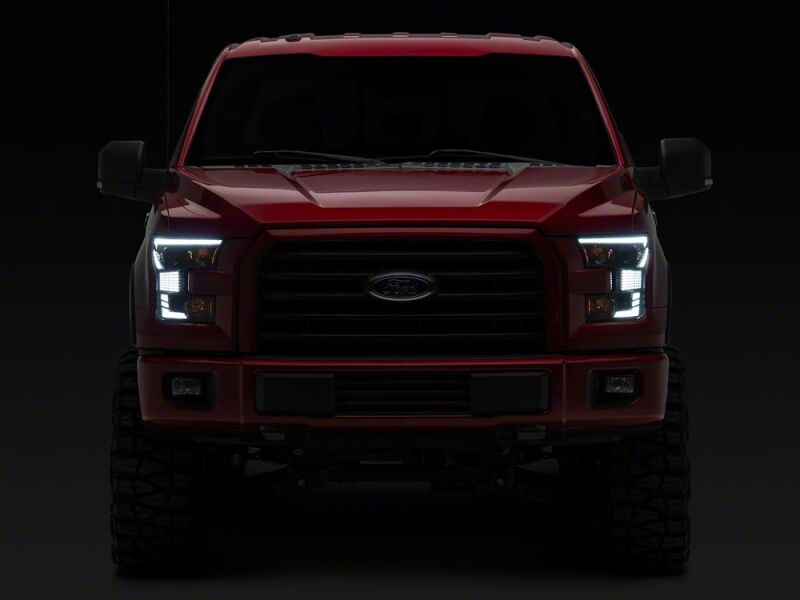 Raxiom 15-17 Ford F-150 XR Series LED Projector Headlights with DRL- Black Housing- Clear Lens thumbnail 6