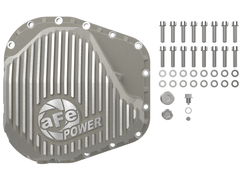 aFe POWER Street Series Rear Diff Cover Raw w/ Machined Fins Ford F-250/350 23-26 (Sterling 11.6) thumbnail 2