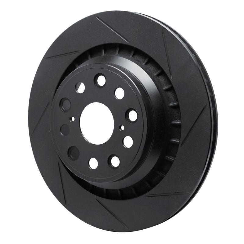 R1 07-21 Lexus LS460 Rear Right Slotted Black Brake Rotor