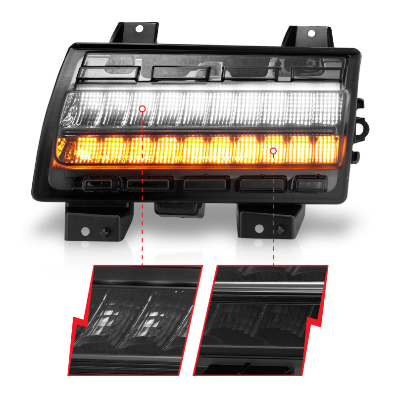 Wrangler 18-21/Gladiator 20+ LED Side Marker Lights Smoke w Sequential Signal - Image 10