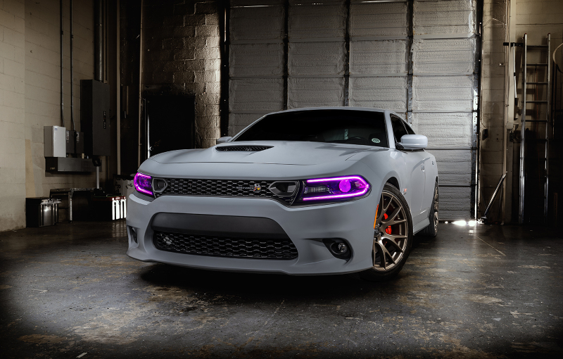 Oracle 15-21 Dodge Charger RGB+W Headlight DRL Upgrade Kit - ColorSHIFT+W thumbnail 7
