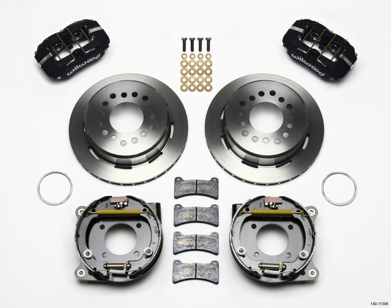 Wilwood Dynapro Low-Profile 11.00in P-Brake Kit Chevy 12 Bolt 2.75in Off w/ C-Clips