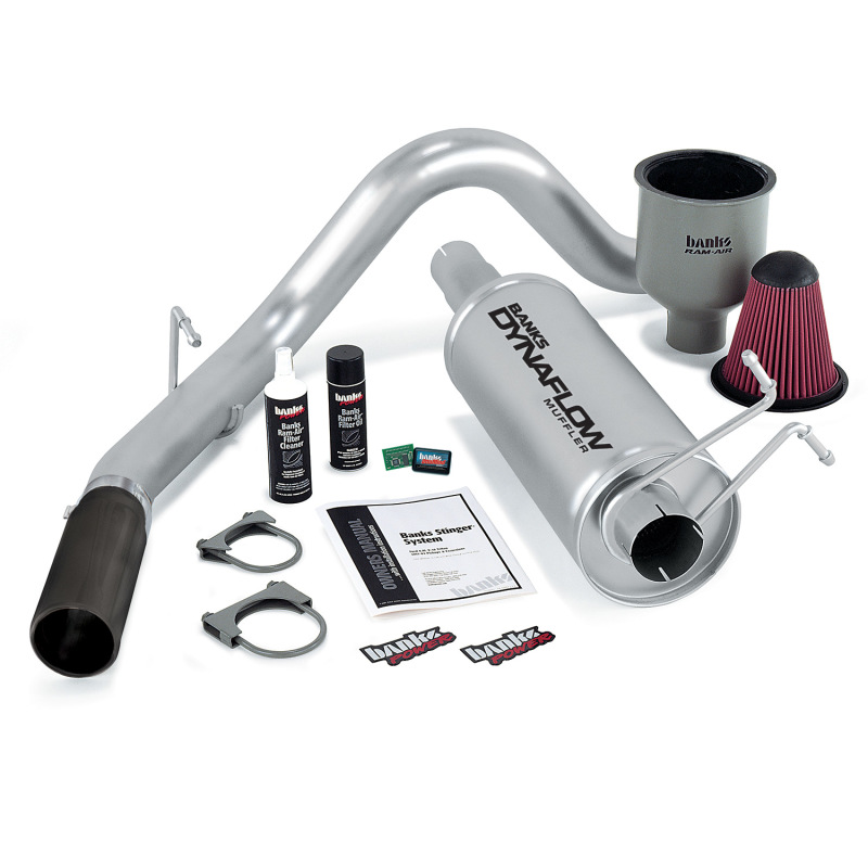 Banks Power 99-04 Ford 6.8L Ext/Crew Cab Stinger System w/ AutoMind - SS Single Exhaust w/ Black Tip thumbnail 2