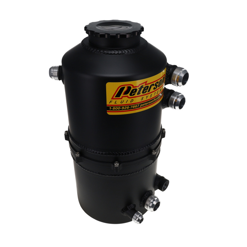 Peterson Fluid Systems Tank Drag 2.3 Gallon -16AN Dual Return - Black
Oil Tank (Black)