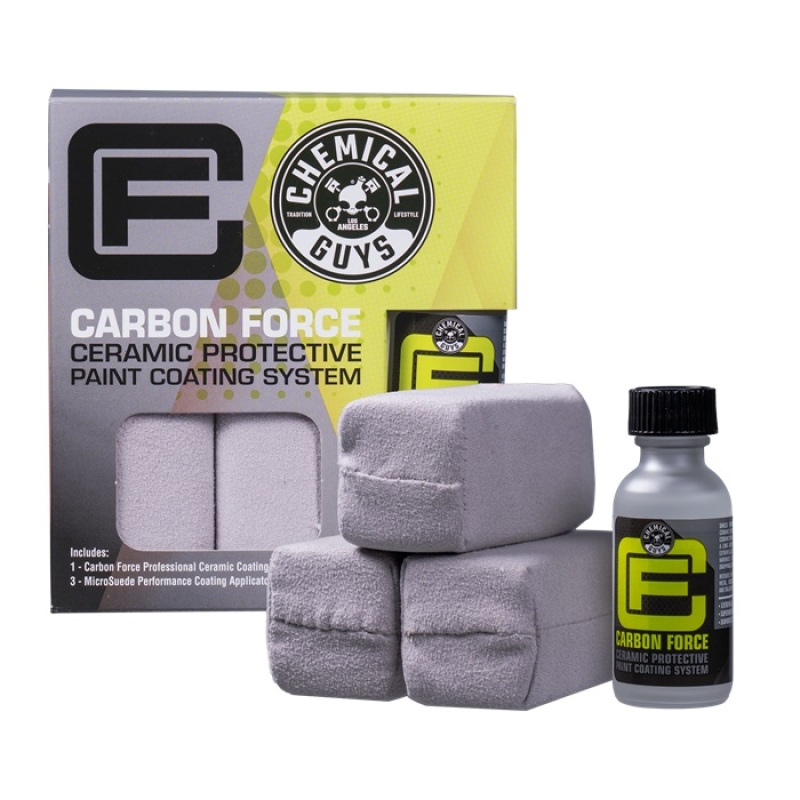 Chemical Guys Carbon Force Ceramic Protective Paint Coating System - 1oz + 3 MircoSuede Applicators