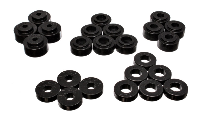 Energy Suspension 68-72 Chevrolet Chevelle/Monte Carlo/Malibu/Laguna/El Camino Black Body Mount Set thumbnail 4