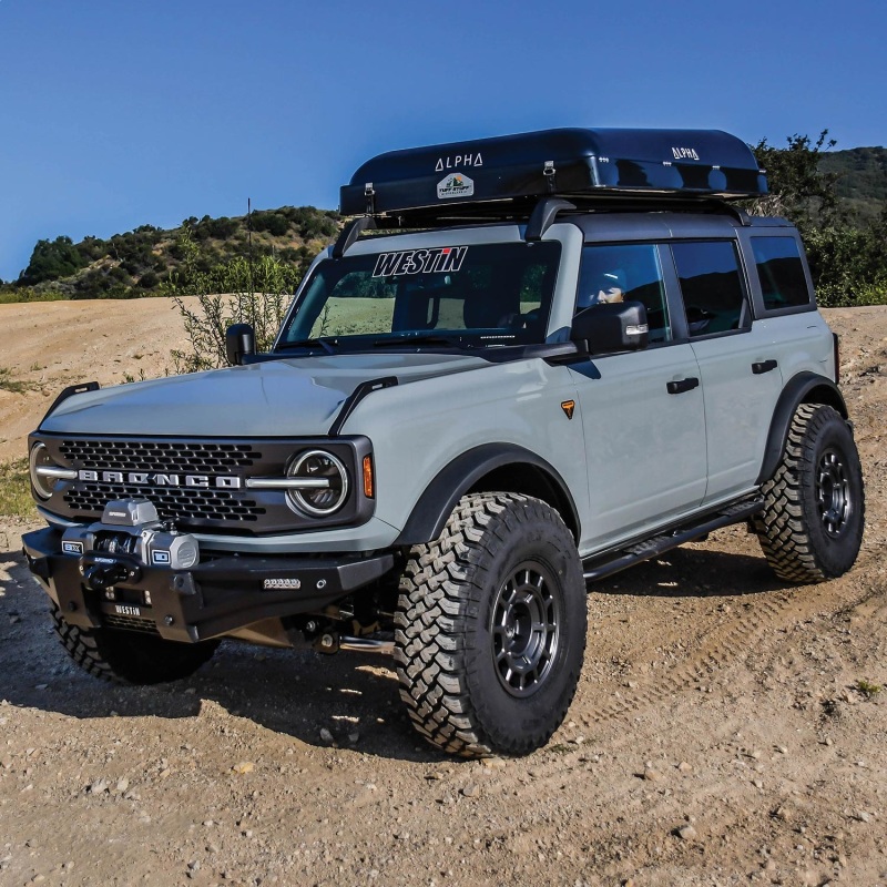 Westin 21-23 Ford Bronco 4dr (Excl. Bronco Sport) Rock Slider - Textured Black thumbnail 9