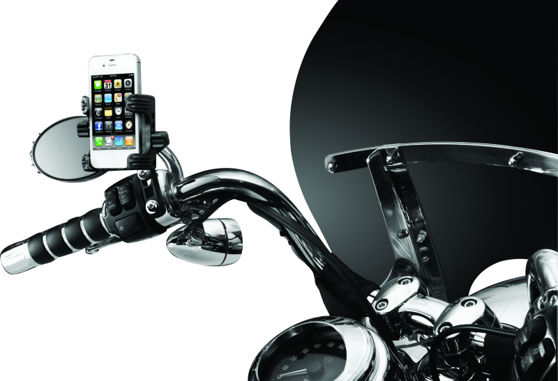 Kuryakyn Tech-Connect Device Mounting Systems 1698 Brake or Clutch Perch Mount, Clamp, Composite, Black, Ball Mount Base Included, Kit thumbnail 6