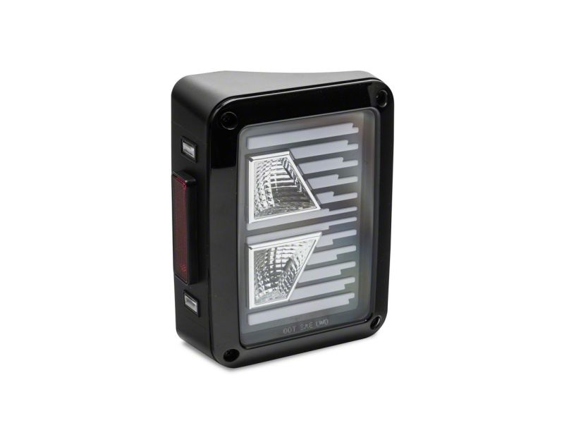 Raxiom 07-18 Jeep Wrangler JK Axial Series Vision LED Tail Lights- Black Housing (Clear Lens) thumbnail 2