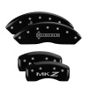 MGP 4 Caliper Covers Engraved Front Lincoln Engraved Rear MKZ Black finish silver ch thumbnail 8